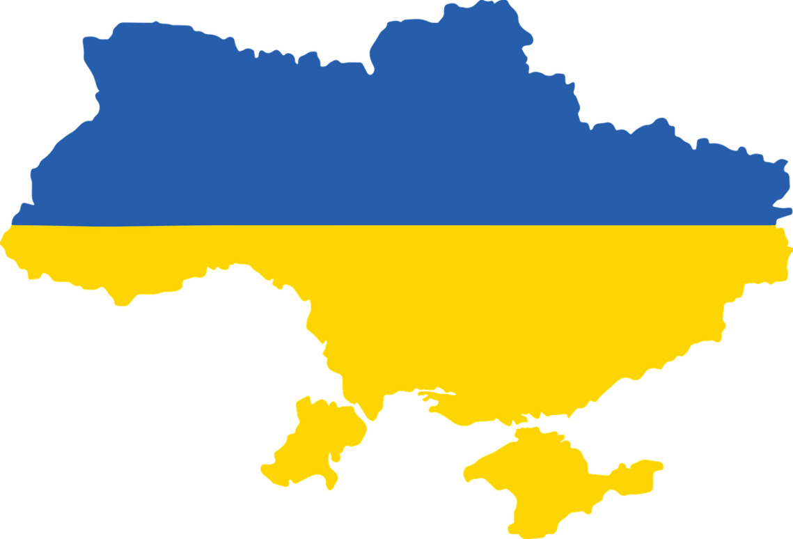 Ukrainian Map Flag